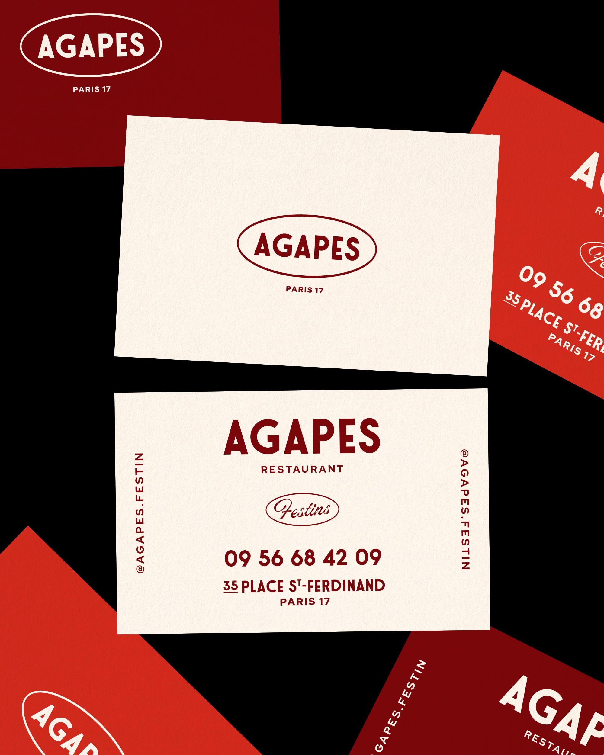 Agapes : branding of a restaurant in Paris © Pierre d'Alteroche