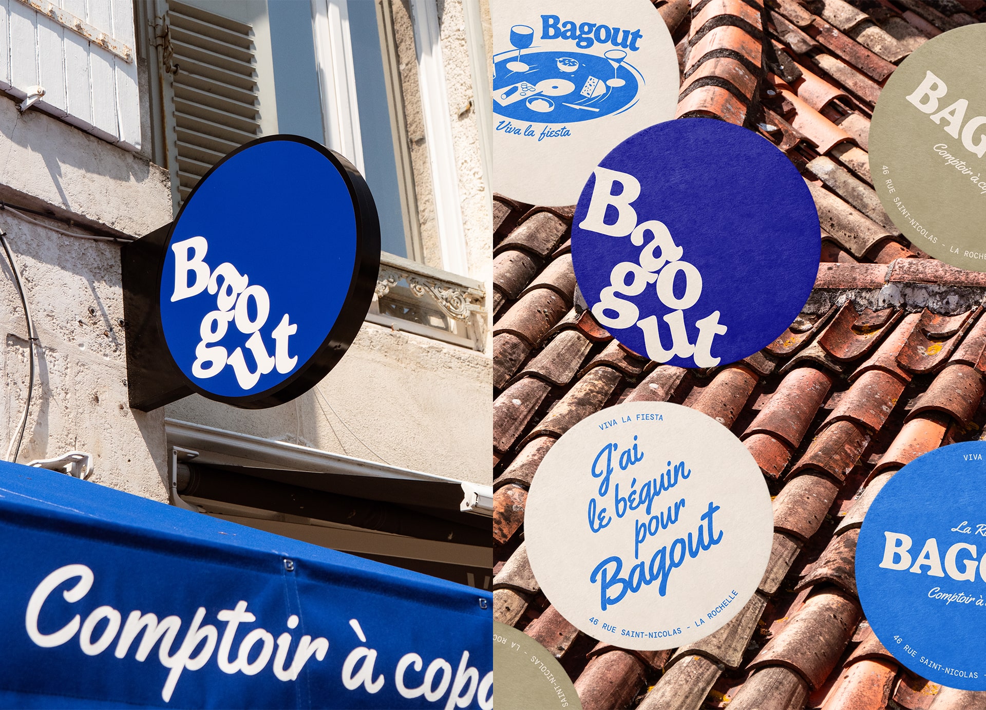 Bagout : branding of a bistrot in La Rochelle © Pierre d'Alteroche