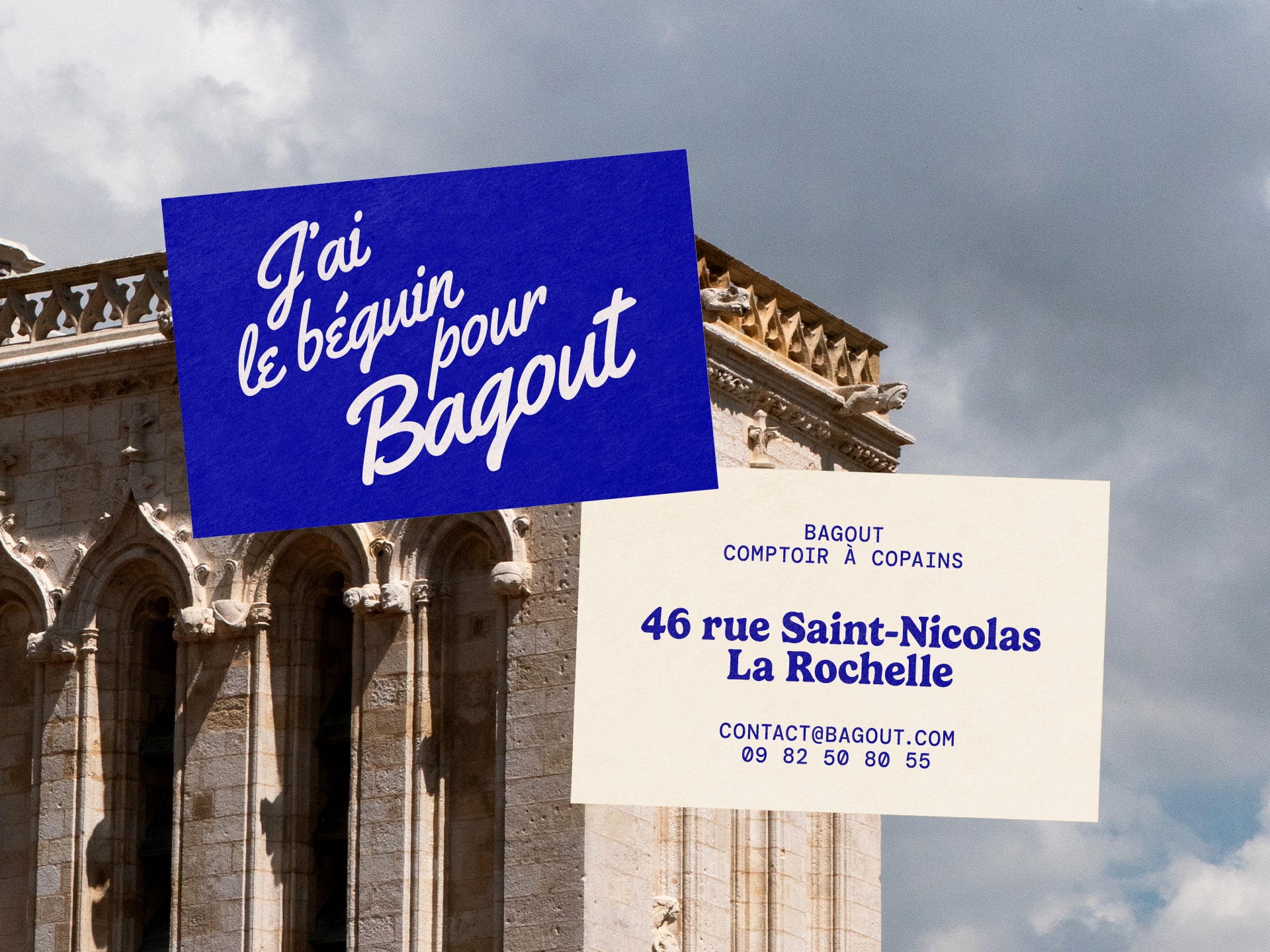 Bagout : branding of a bistrot in La Rochelle © Pierre d'Alteroche