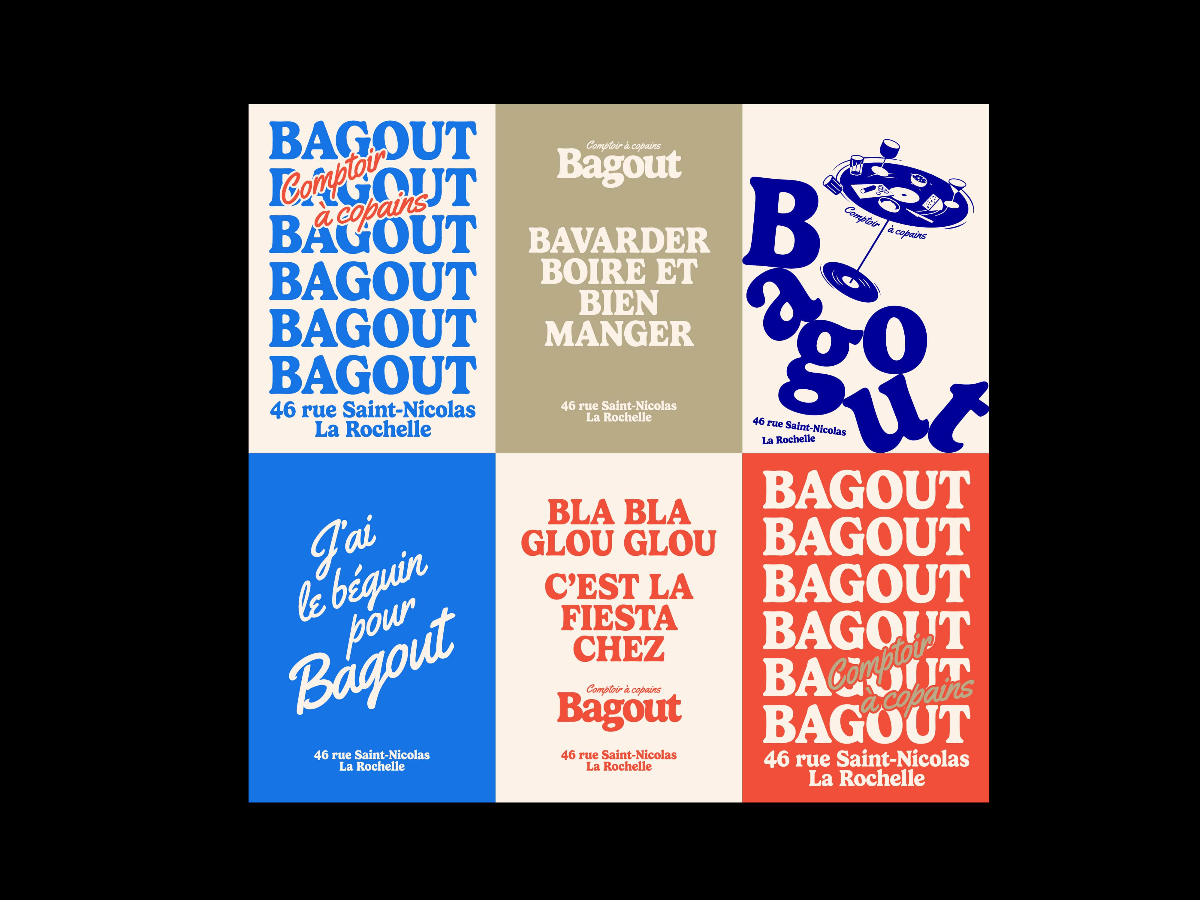 Bagout : branding of a bistrot in La Rochelle © Pierre d'Alteroche