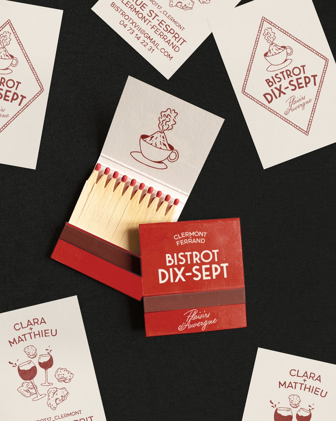 Bistrot 17 : branding of a bistrot in Auvergne © Pierre d'Alteroche