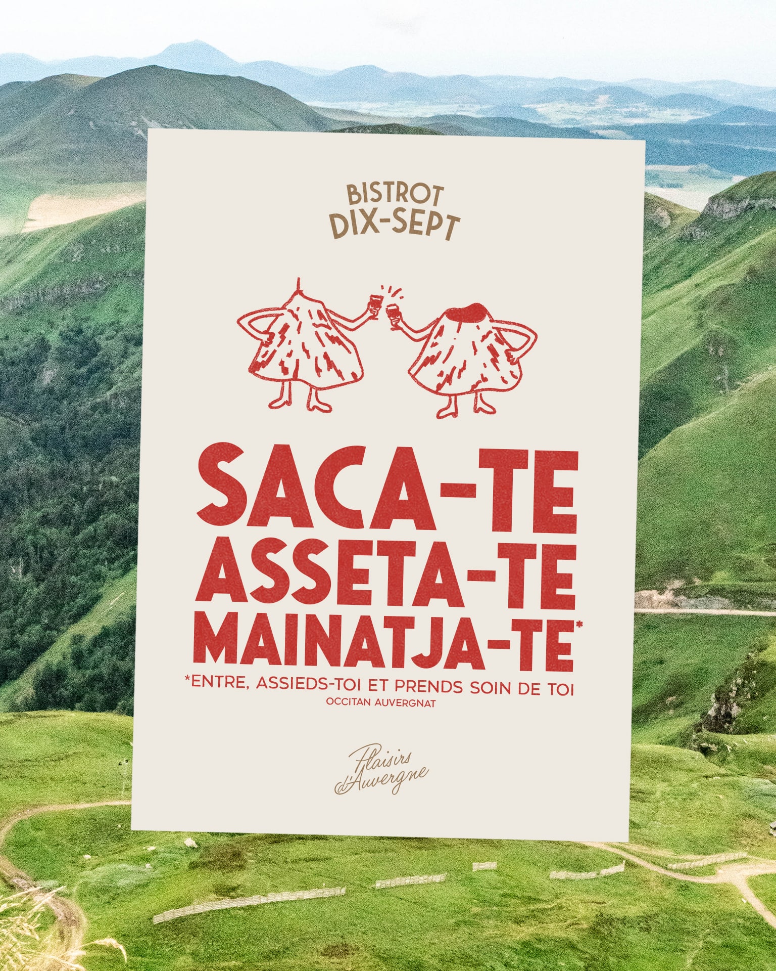 Bistrot 17 : branding of a bistrot in Auvergne © Pierre d'Alteroche