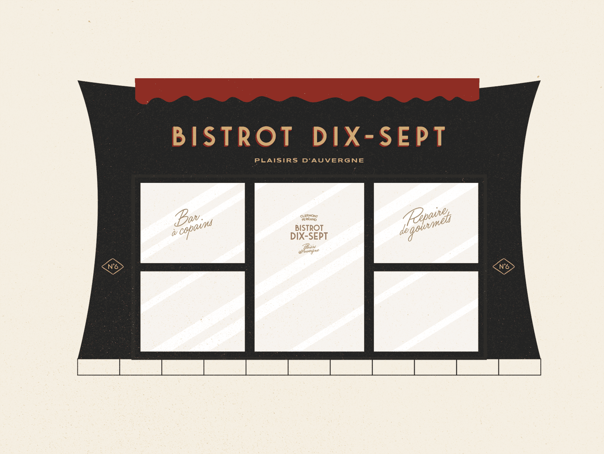 Bistrot 17 : branding of a bistrot in Auvergne © Pierre d'Alteroche