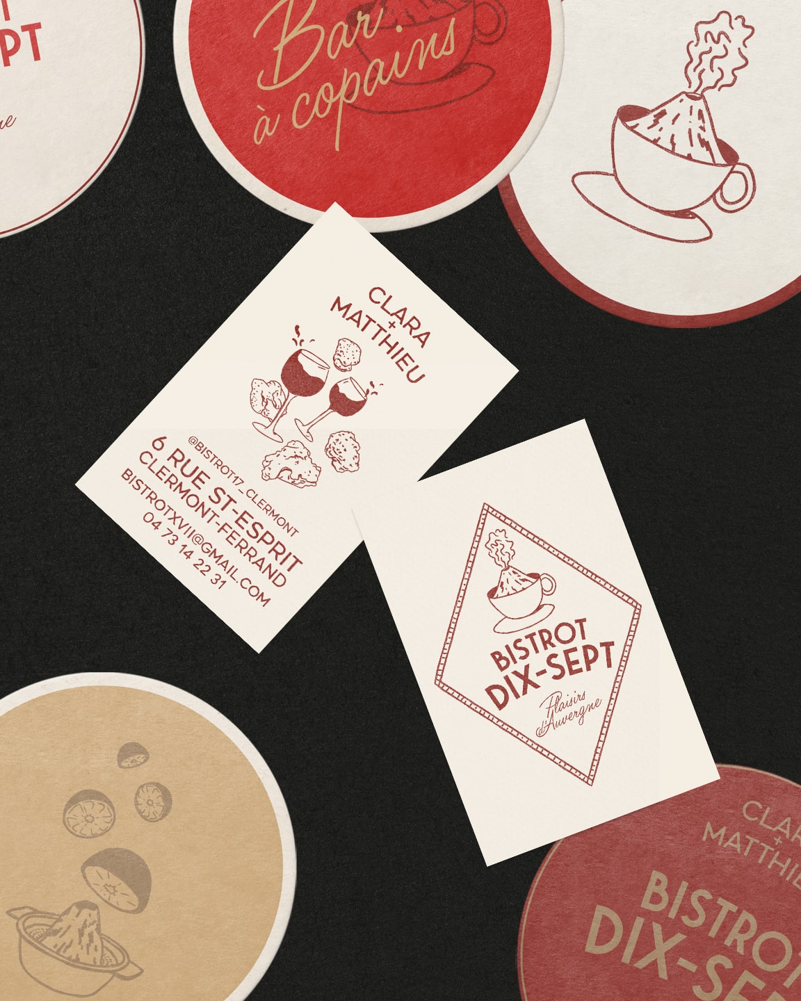 Bistrot 17 : branding of a bistrot in Auvergne © Pierre d'Alteroche