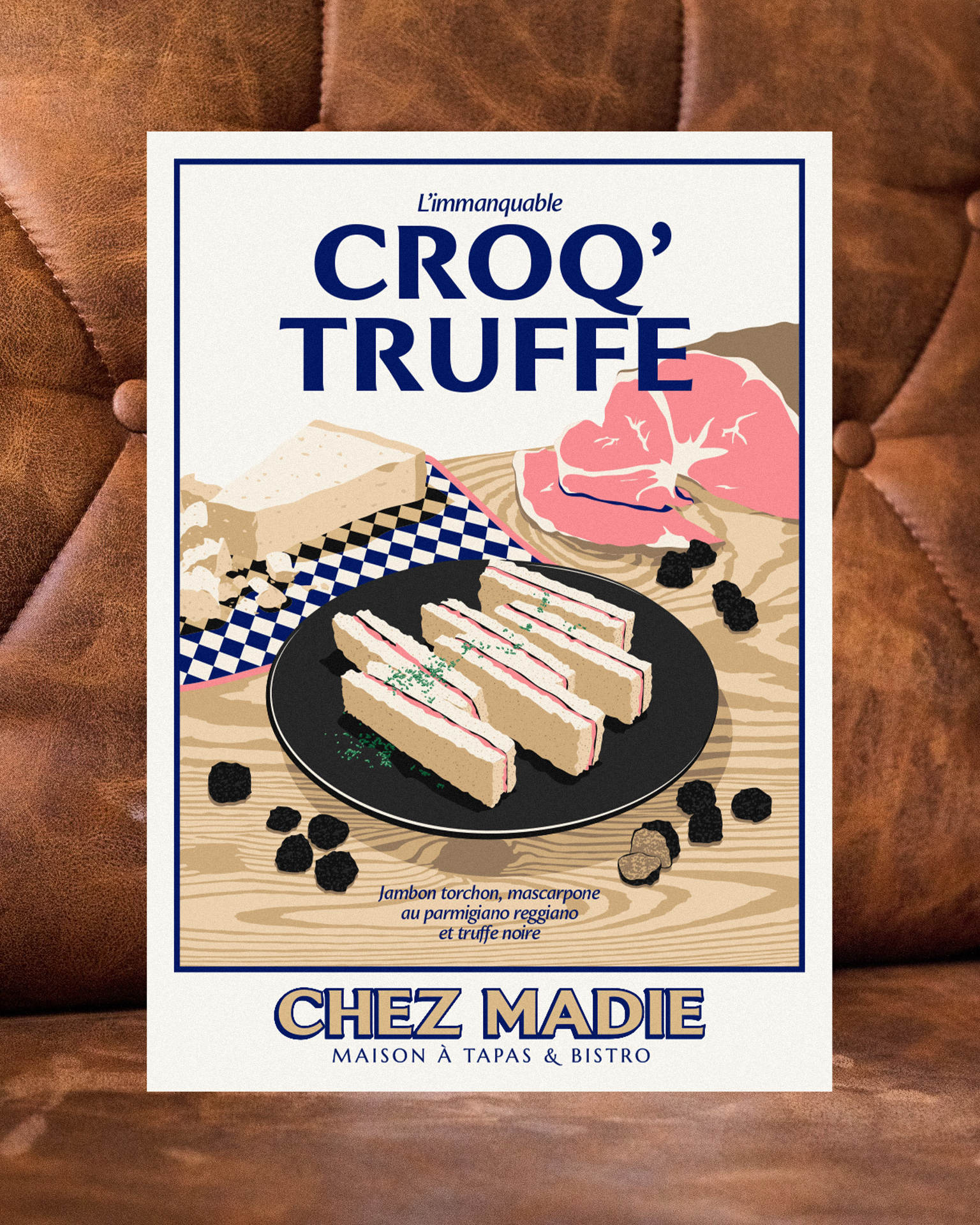 Chez Madie : branding of the restaurant © Pierre d'Alteroche