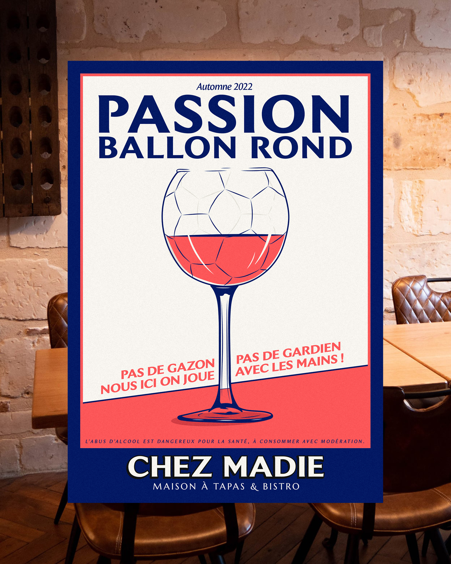Chez Madie : branding of the restaurant © Pierre d'Alteroche