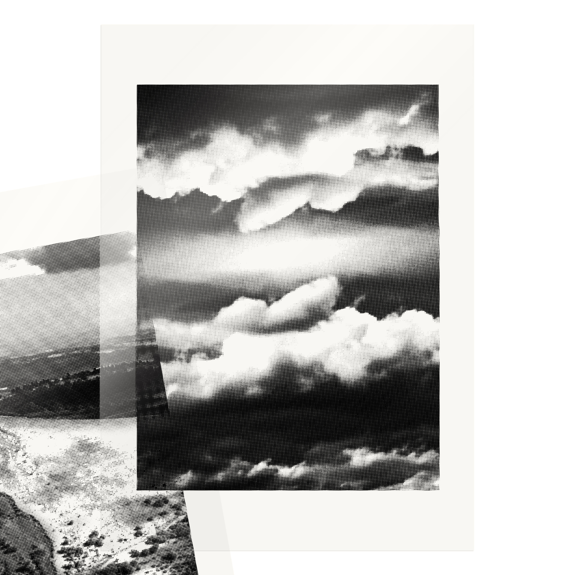 Photography and screen printing about high french landscapes © Pierre d'Alteroche