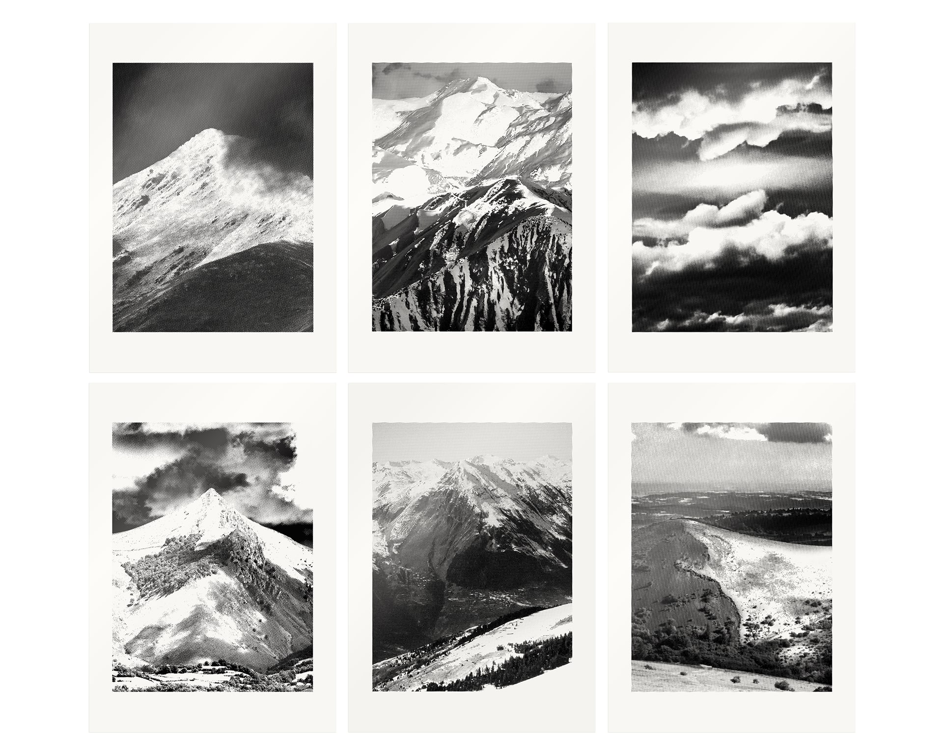 Photography and screen printing about high french landscapes © Pierre d'Alteroche