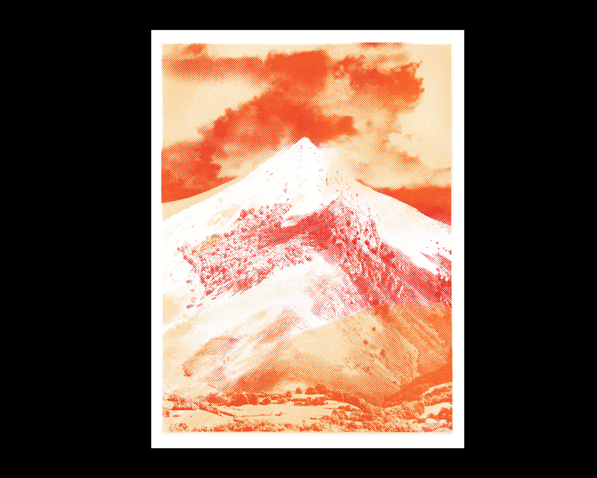 Photography and screen printing about high french landscapes © Pierre d'Alteroche