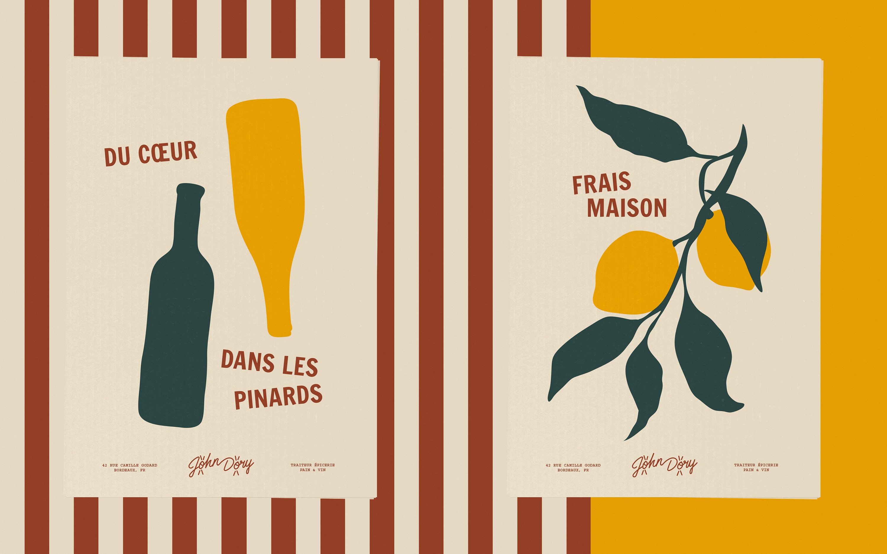 John Dory : branding of a grocery store in Bordeaux © Pierre d'Alteroche