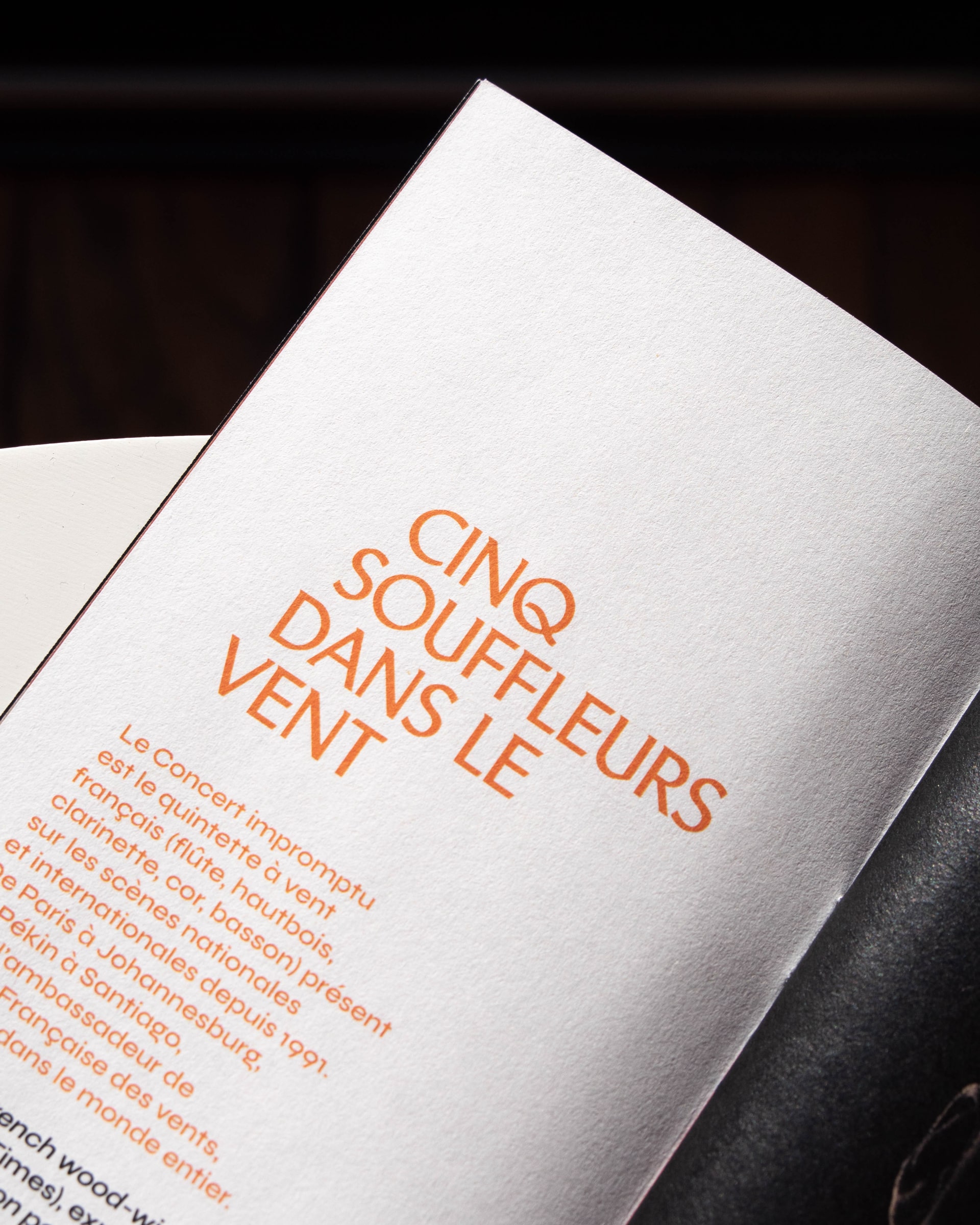 Le Concert Impromptu : branding and print © Pierre d'Alteroche