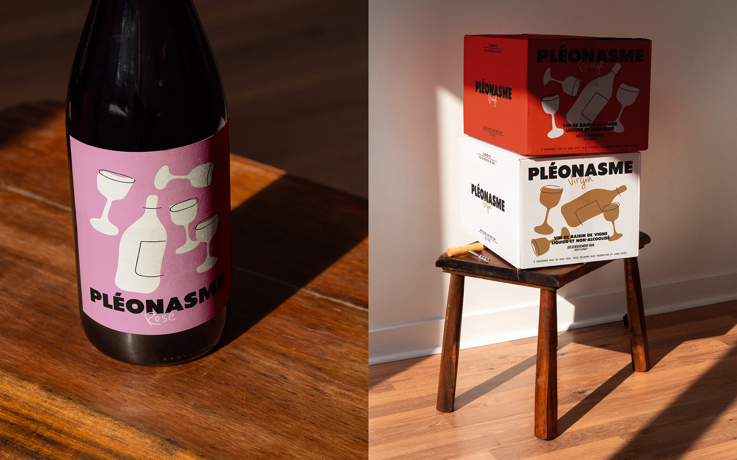 Plenoasme : branding and packaging of a wine brand © Pierre d'Alteroche