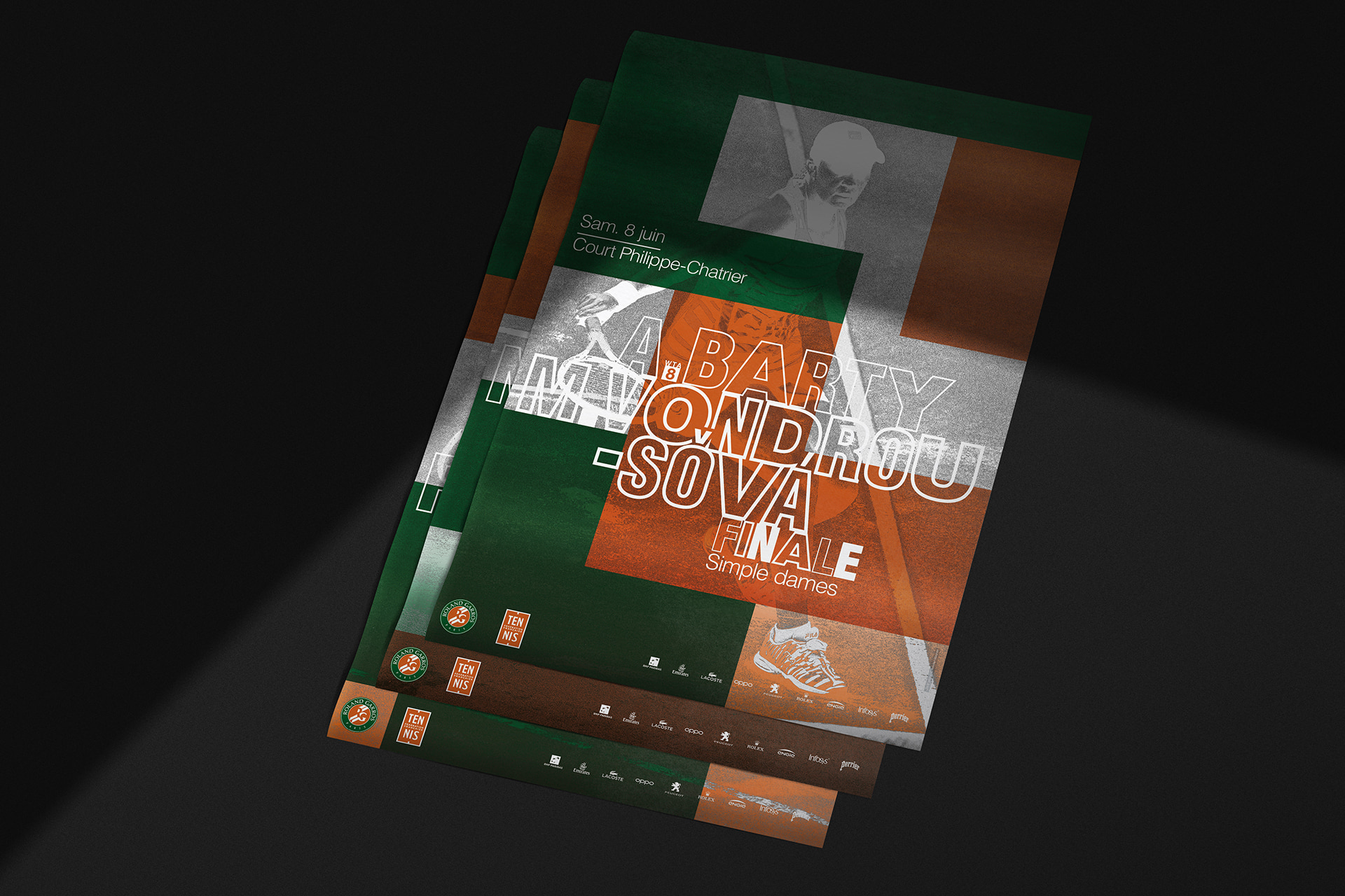 Roland Garros 2019 posters © Pierre d'Alteroche