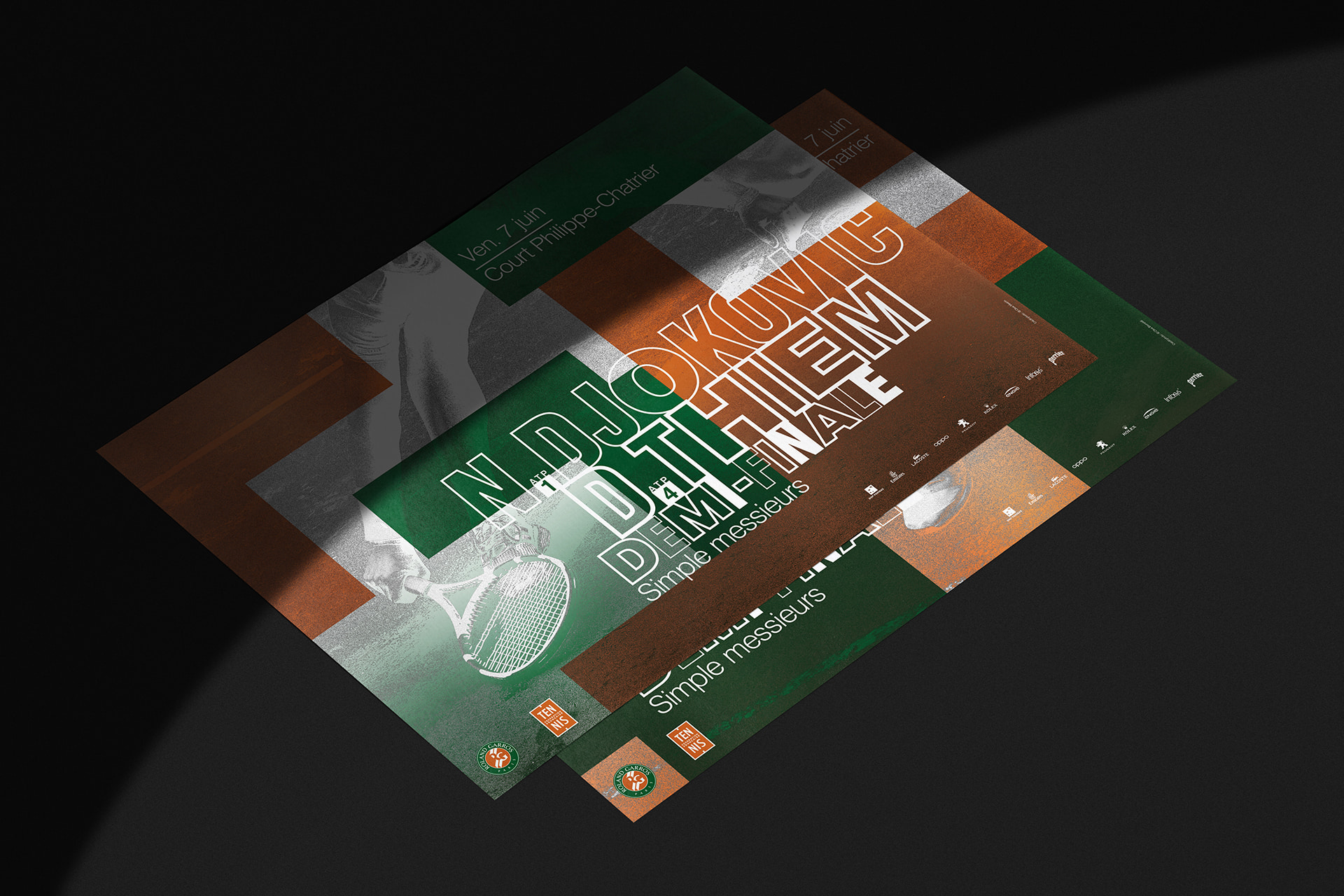 Roland Garros 2019 posters © Pierre d'Alteroche