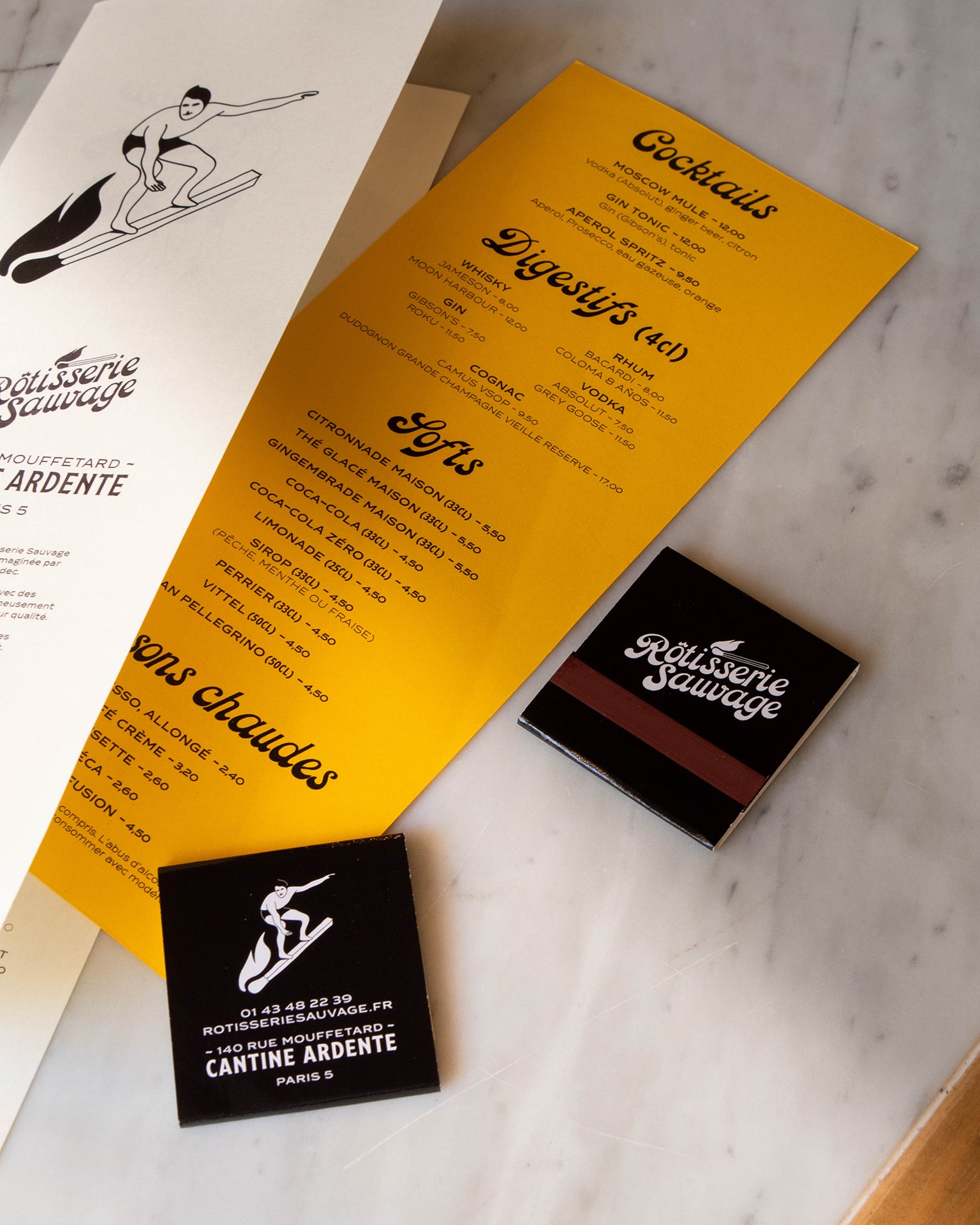 Rôtisserie Sauvage : branding of the parisian restaurant © Pierre d'Alteroche