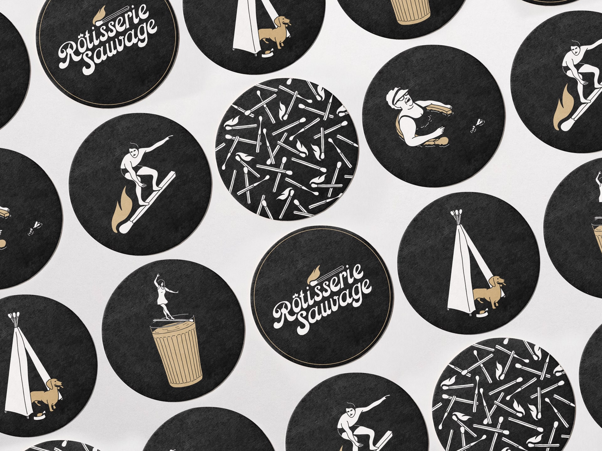 Rôtisserie Sauvage : branding of the parisian restaurant © Pierre d'Alteroche