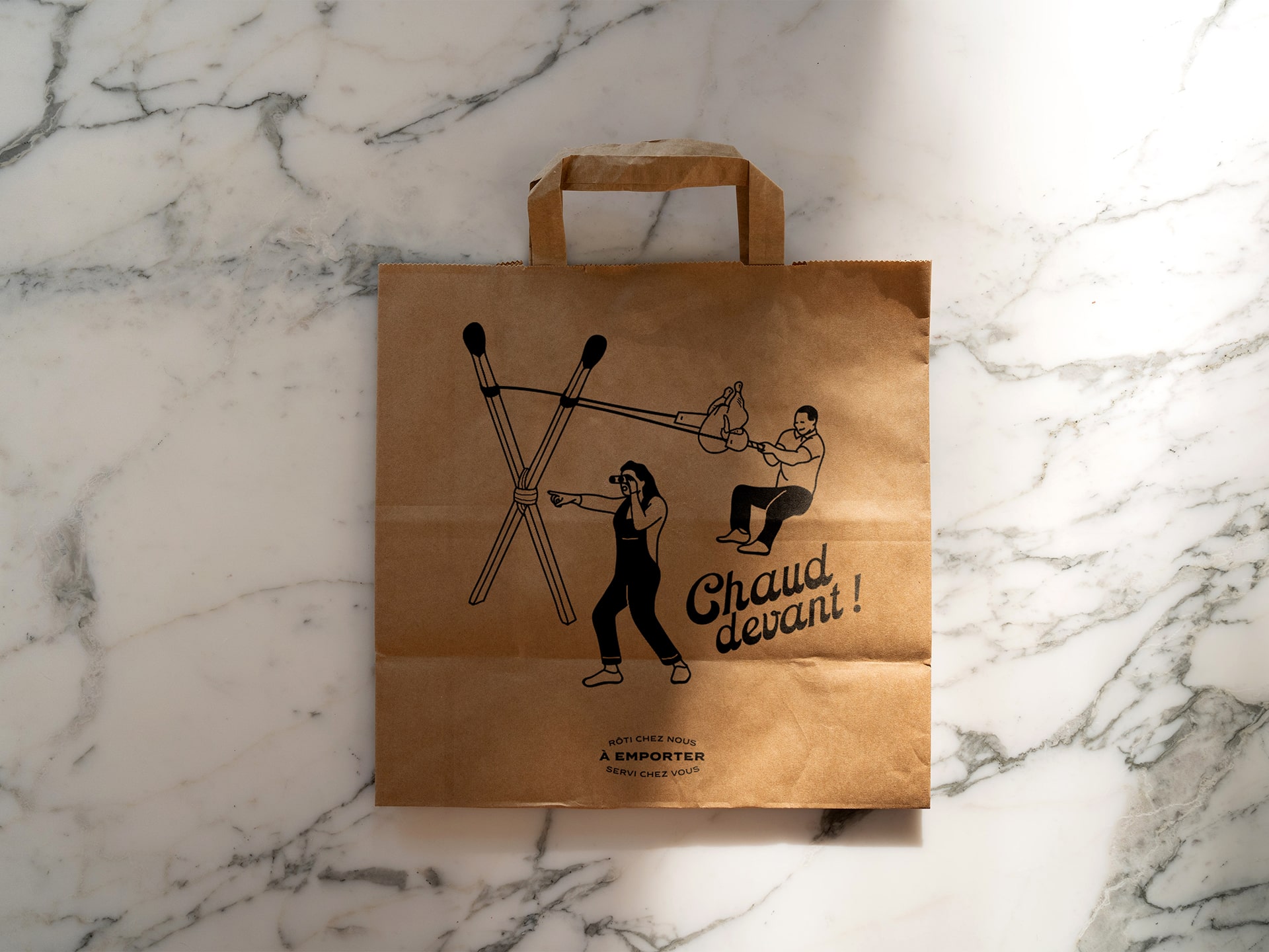 Rôtisserie Sauvage : branding of the parisian restaurant © Pierre d'Alteroche