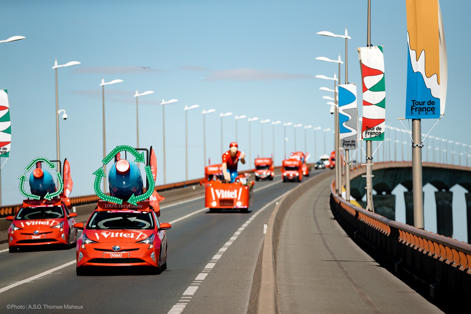 Fictionnal visual identity of the Tour de France 2020  highlighting the richness of the French landscapes © Pierre d'Alteroche