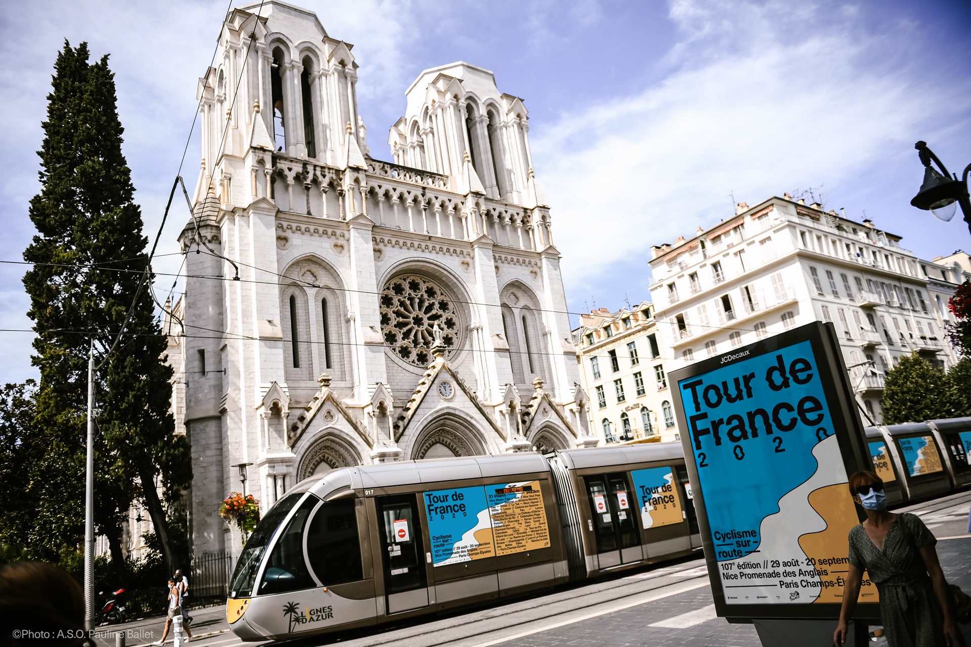 Fictionnal visual identity of the Tour de France 2020  highlighting the richness of the French landscapes © Pierre d'Alteroche