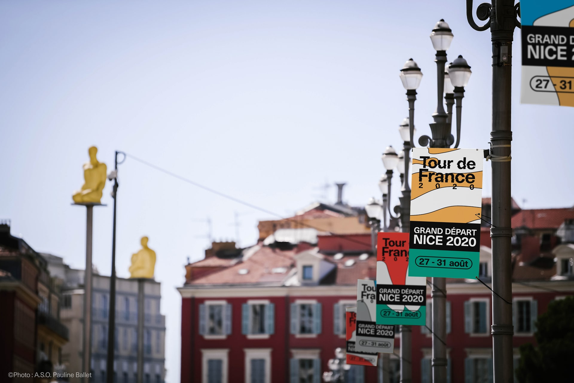 Fictionnal visual identity of the Tour de France 2020  highlighting the richness of the French landscapes © Pierre d'Alteroche