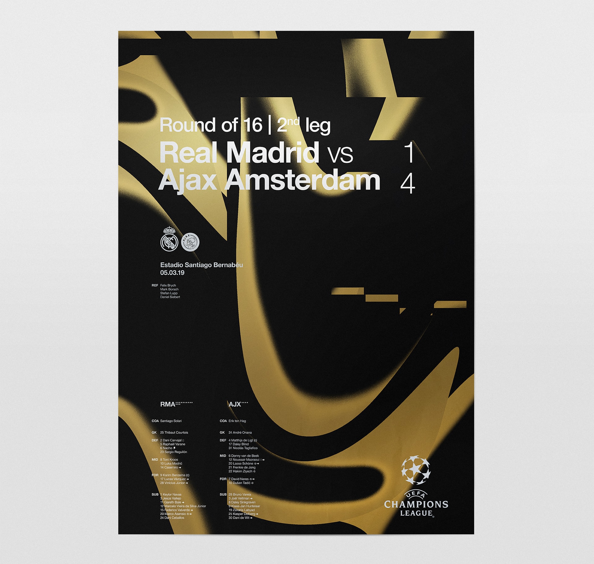 UEFA Champions League 2018-2019 posters © Pierre d'Alteroche