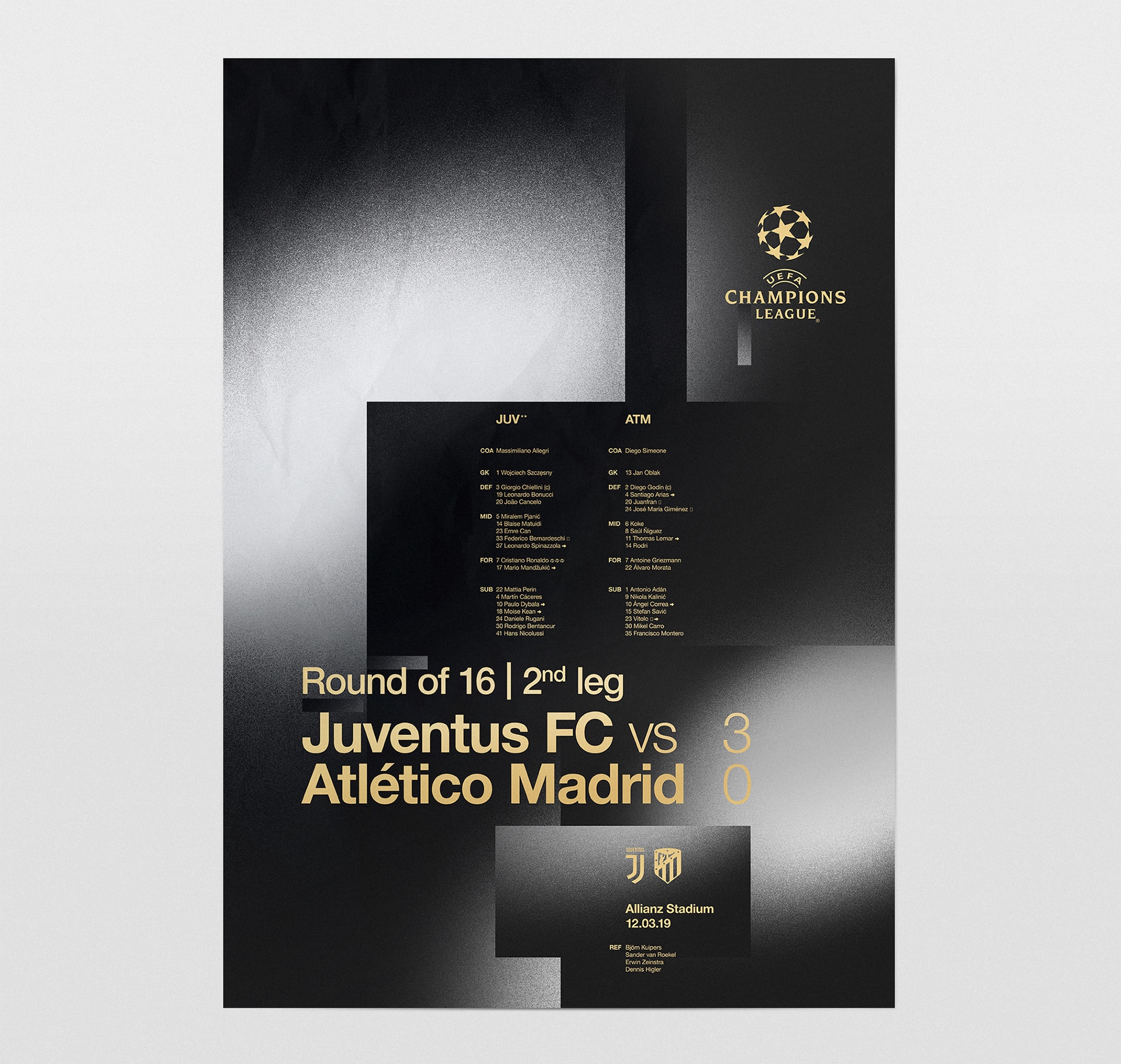 UEFA Champions League 2018-2019 posters © Pierre d'Alteroche