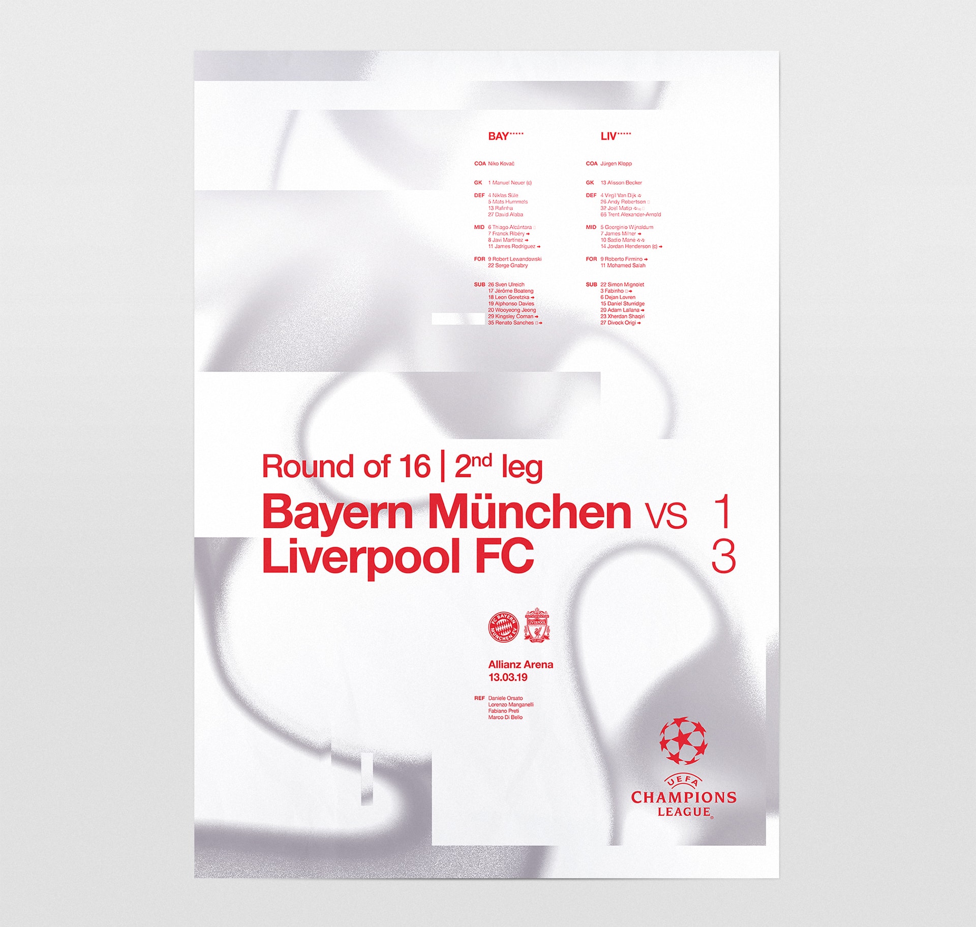 UEFA Champions League 2018-2019 posters © Pierre d'Alteroche