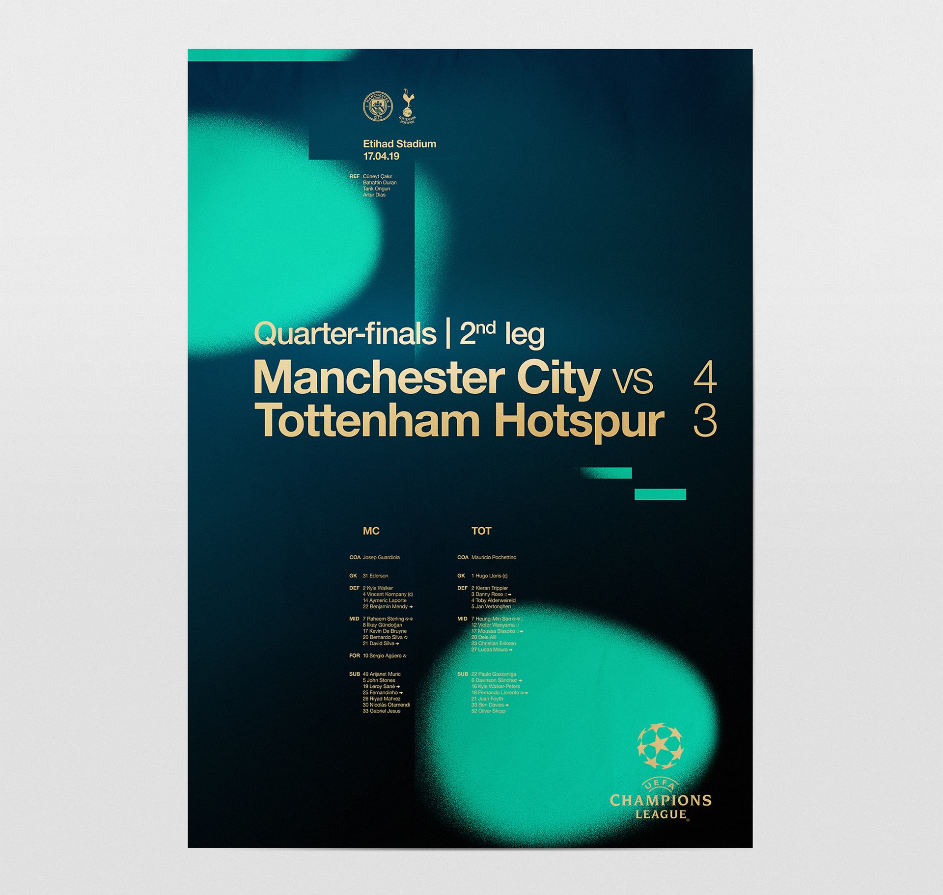 UEFA Champions League 2018-2019 posters © Pierre d'Alteroche