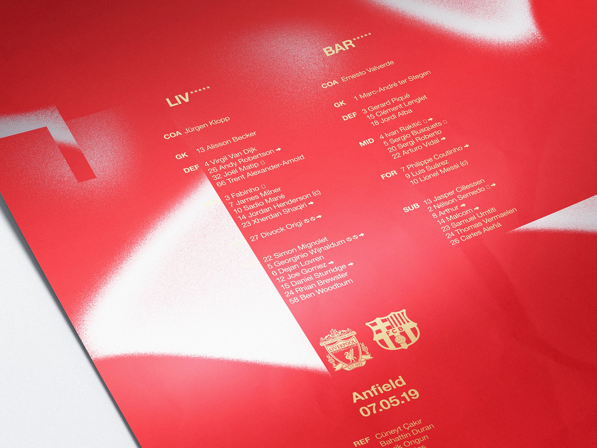 UEFA Champions League 2018-2019 posters © Pierre d'Alteroche