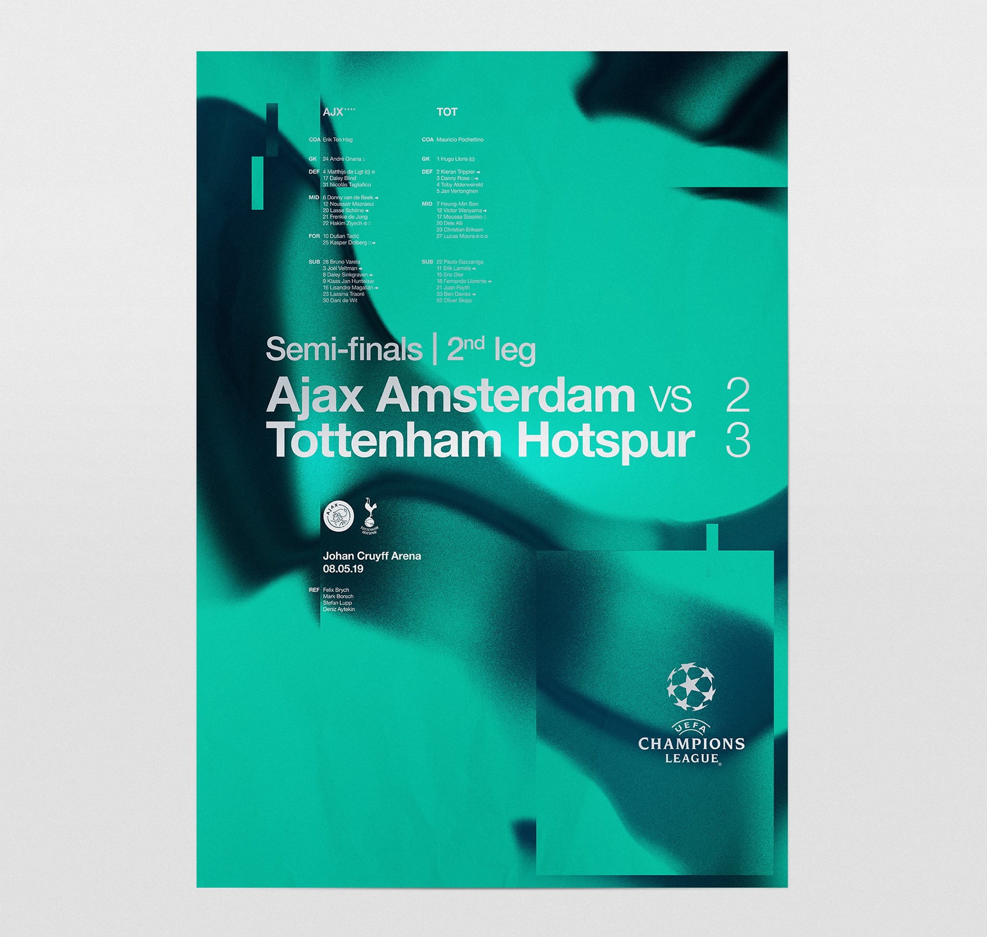 UEFA Champions League 2018-2019 posters © Pierre d'Alteroche