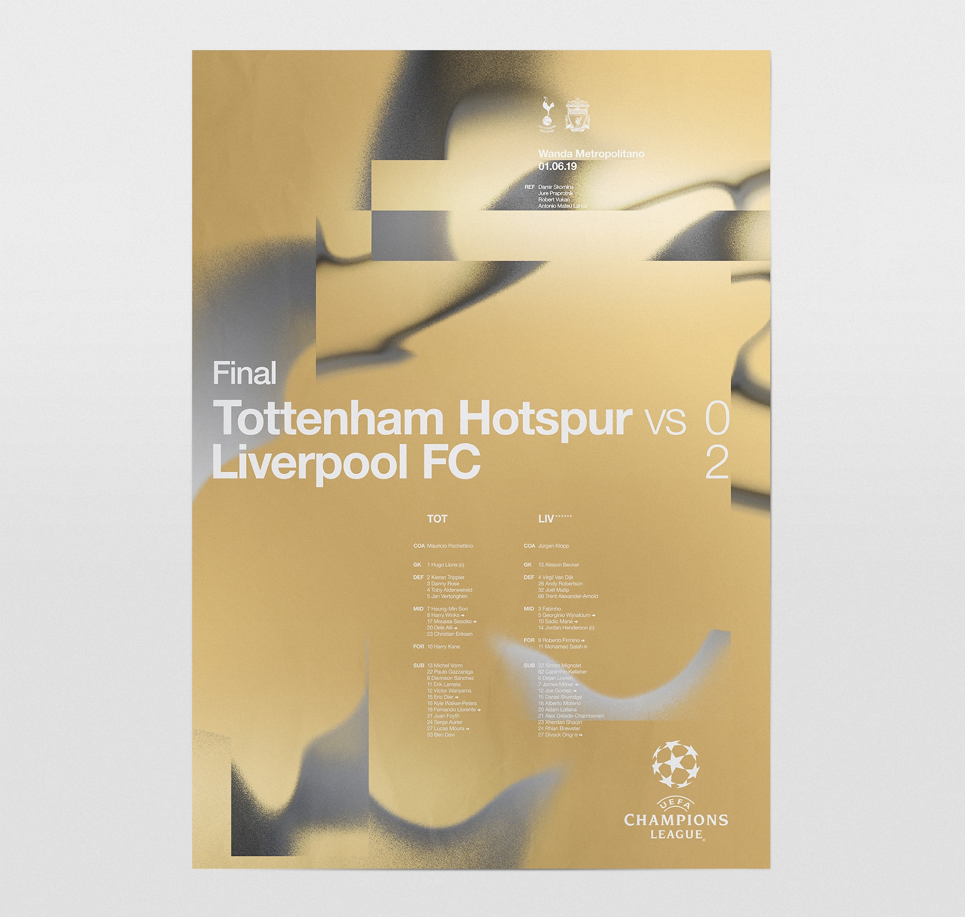 UEFA Champions League 2018-2019 posters © Pierre d'Alteroche