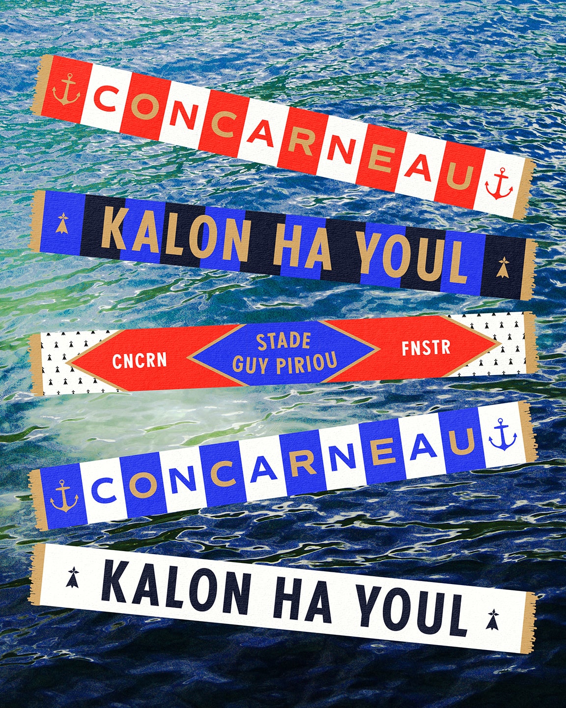 US Concarneau : branding of a football club in Bretagne © Pierre d'Alteroche