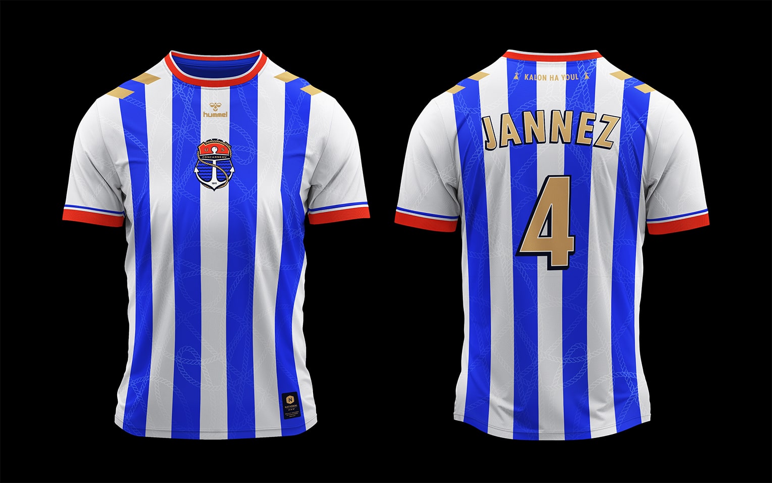 US Concarneau : branding of a football club in Bretagne © Pierre d'Alteroche