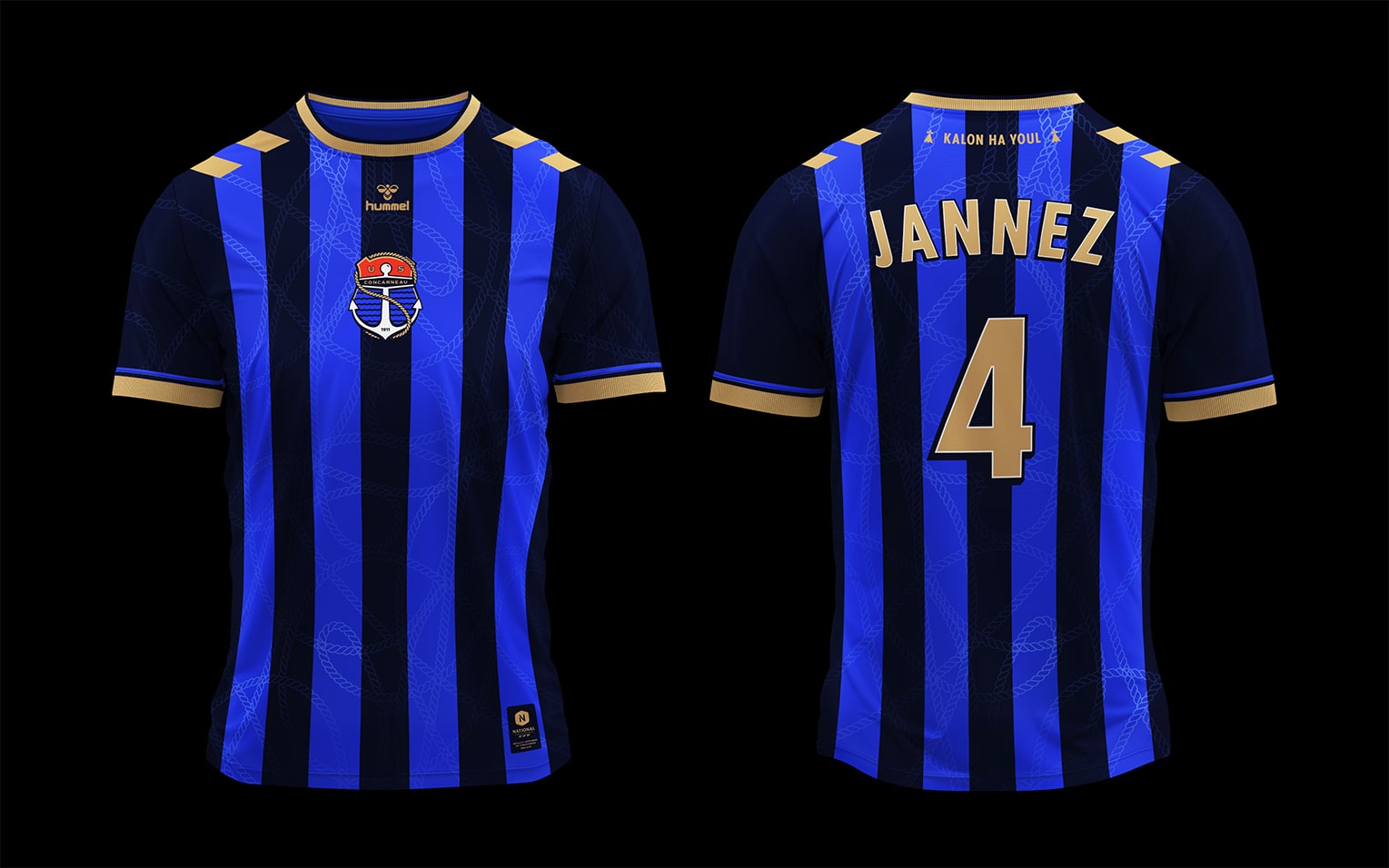 US Concarneau : branding of a football club in Bretagne © Pierre d'Alteroche