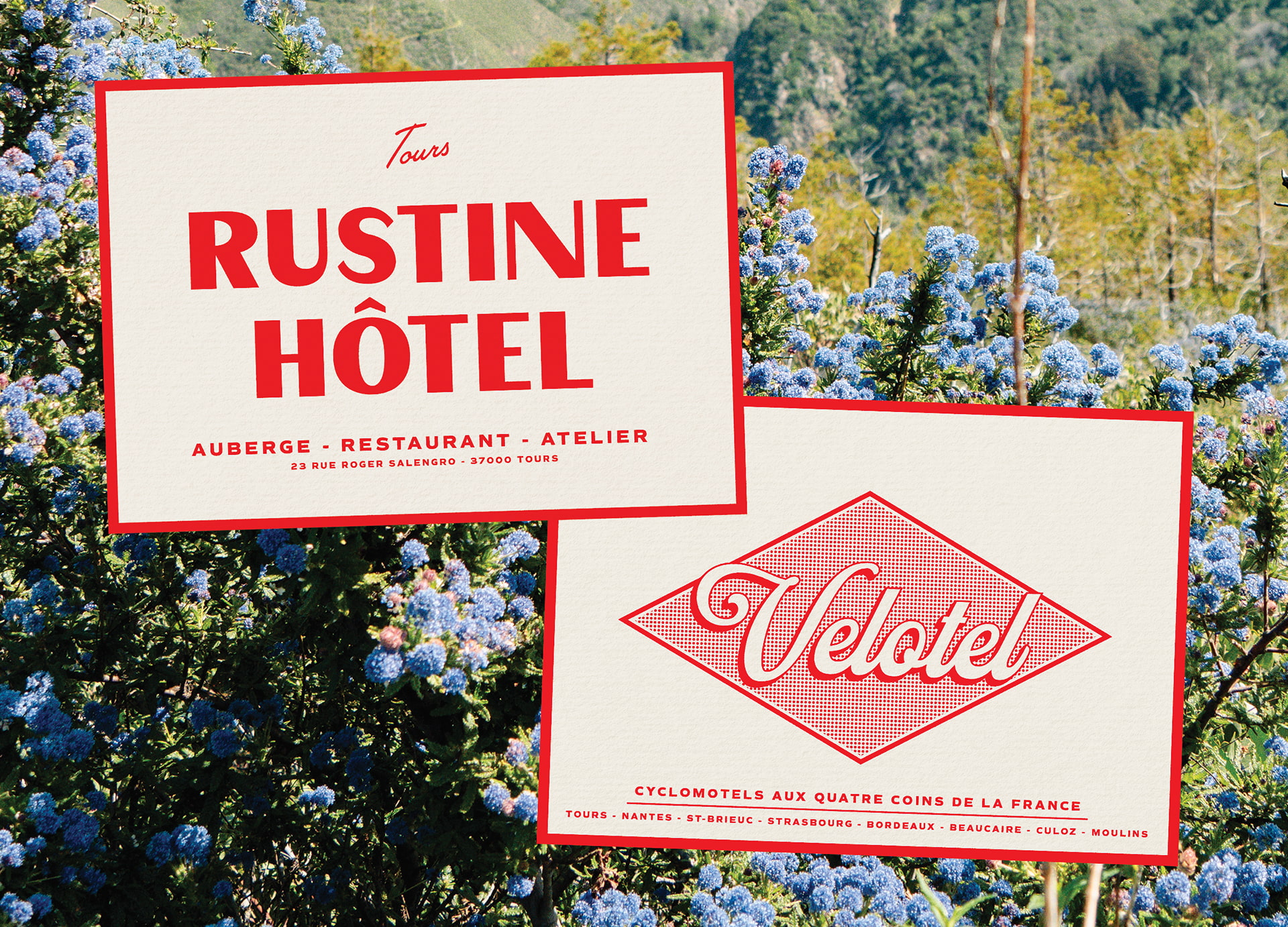 Velotel : branding of an hotel chain for cyclists in France © Pierre d'Alteroche