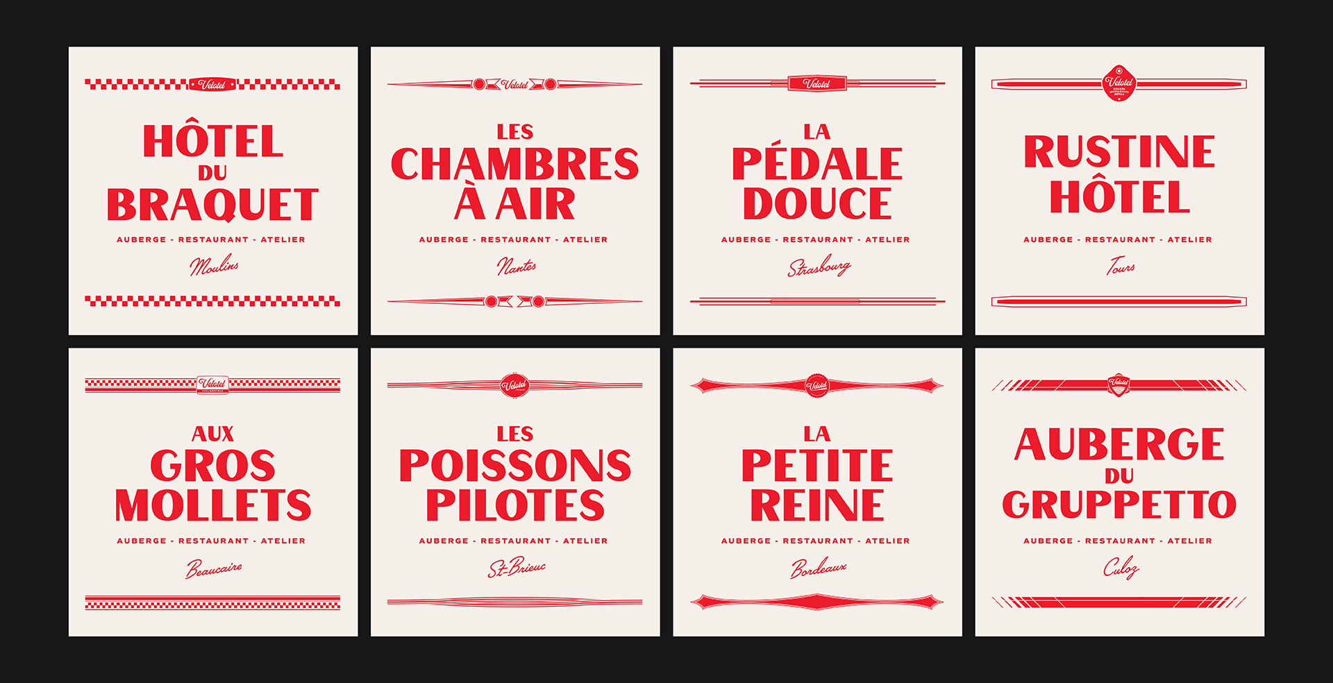 Velotel : branding of an hotel chain for cyclists in France © Pierre d'Alteroche