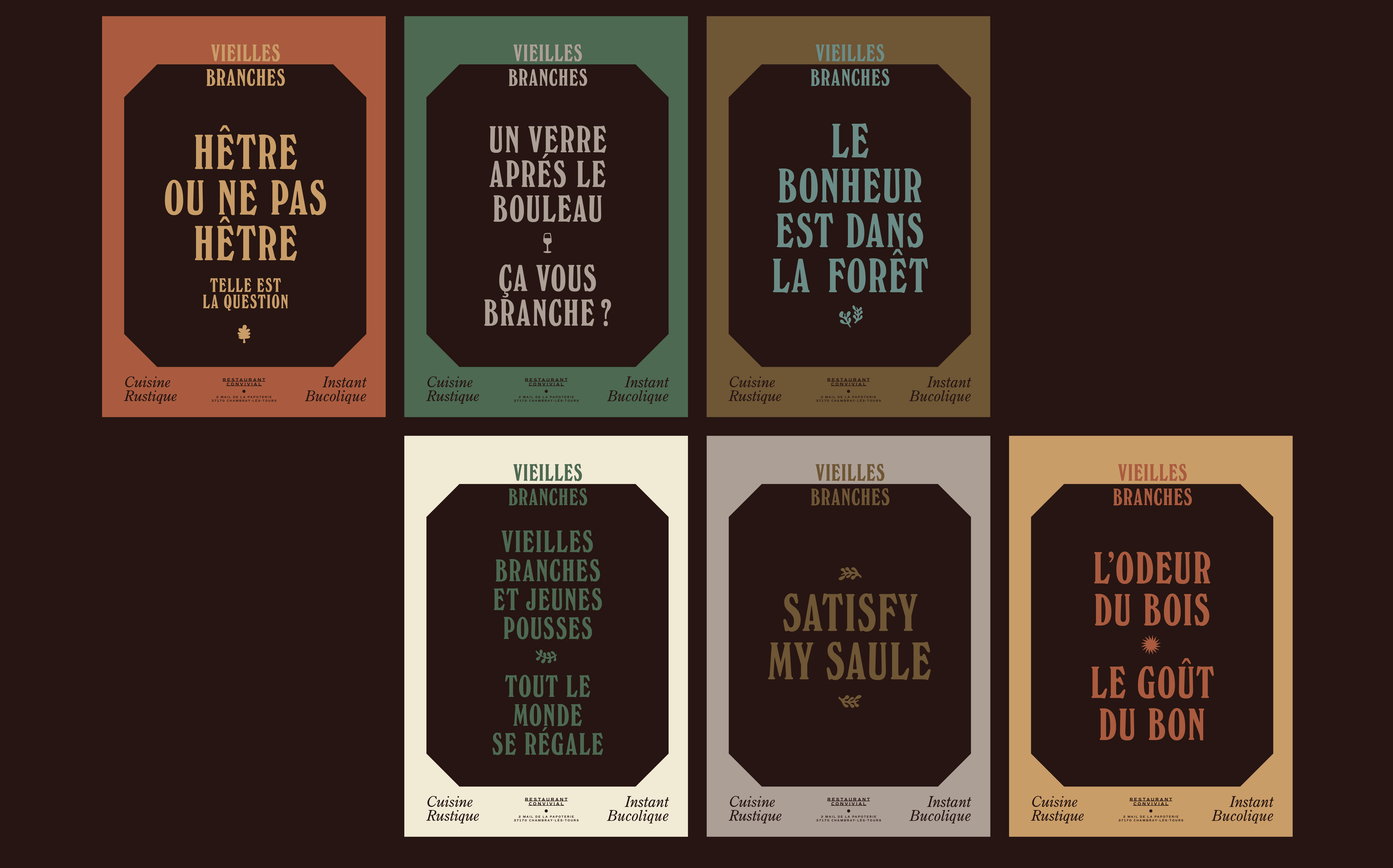 Vieilles Branches : branding of a restaurant in Chambray-les-Tours, France © Pierre d'Alteroche