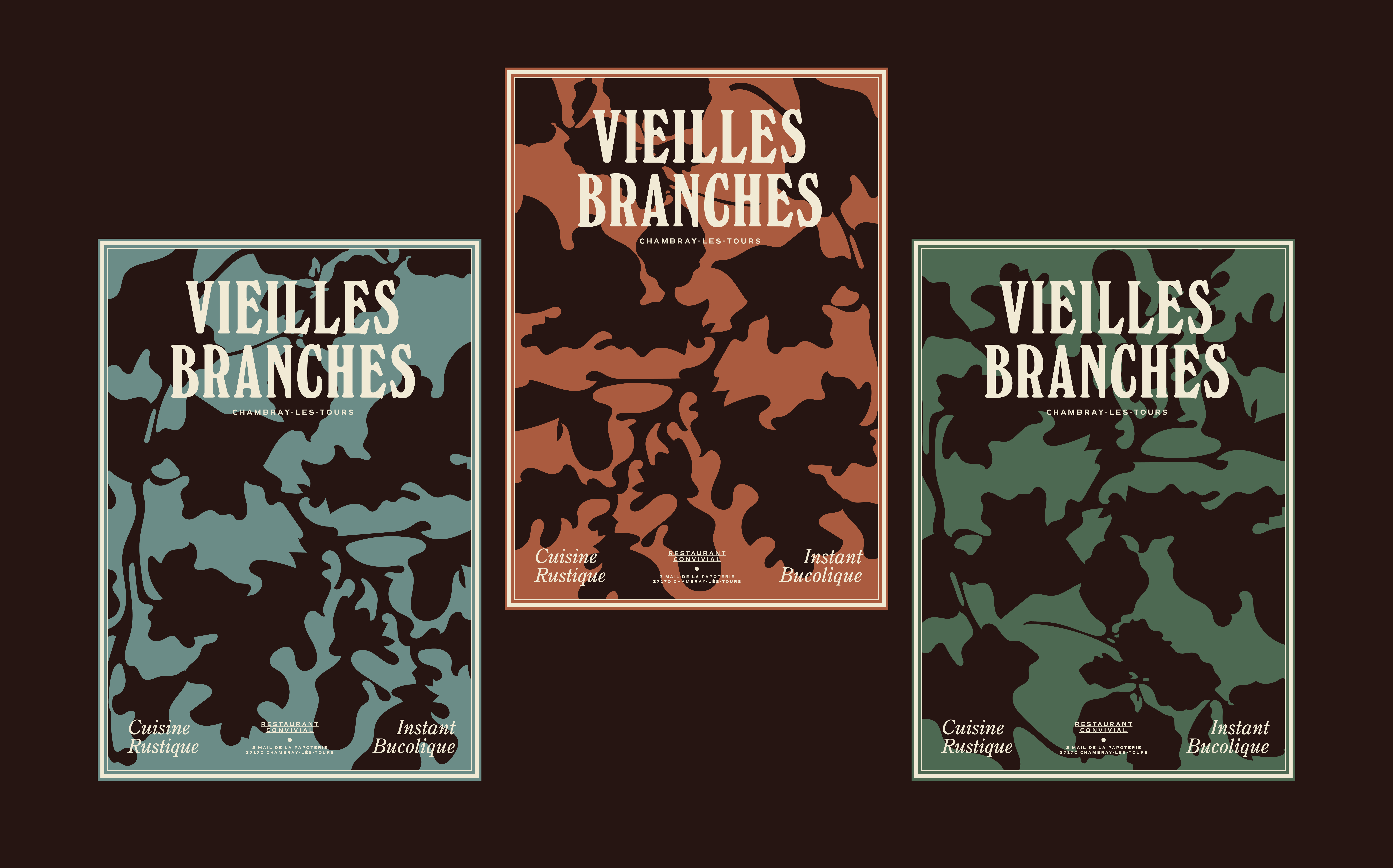 Vieilles Branches : branding of a restaurant in Chambray-les-Tours, France © Pierre d'Alteroche