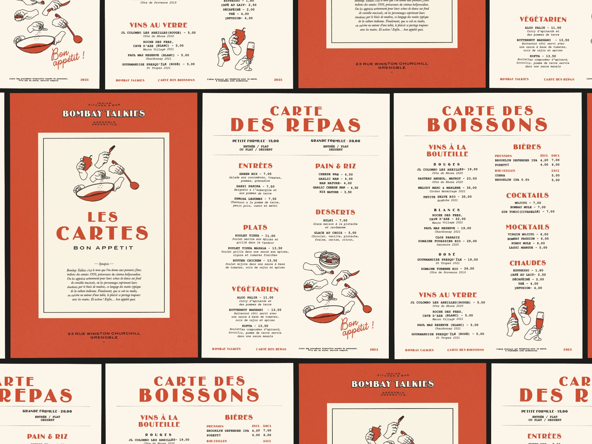 Bombay Talkies : branding of an indian kitchen & bar © Pierre d'Alteroche