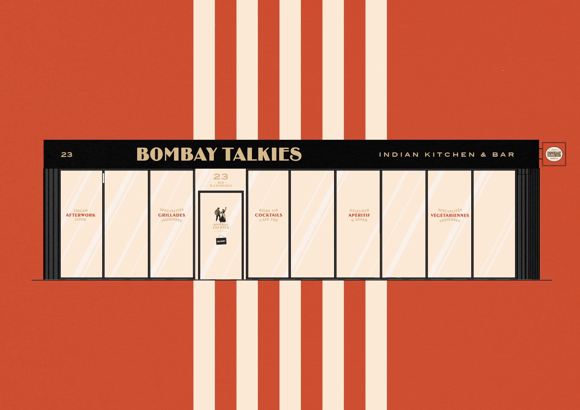 Bombay Talkies : branding of an indian kitchen & bar © Pierre d'Alteroche