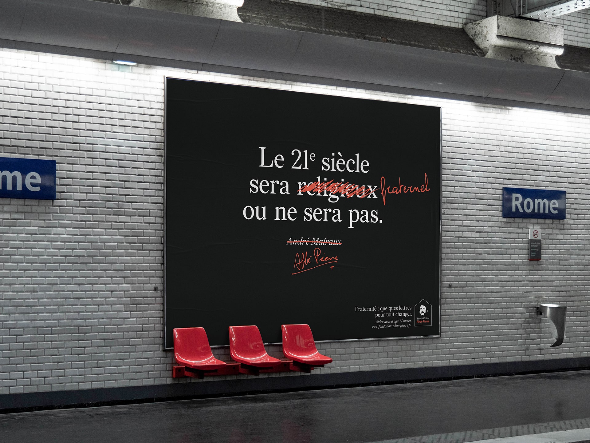 Fondation Abbé Pierre : advertising campaign © Pierre d'Alteroche