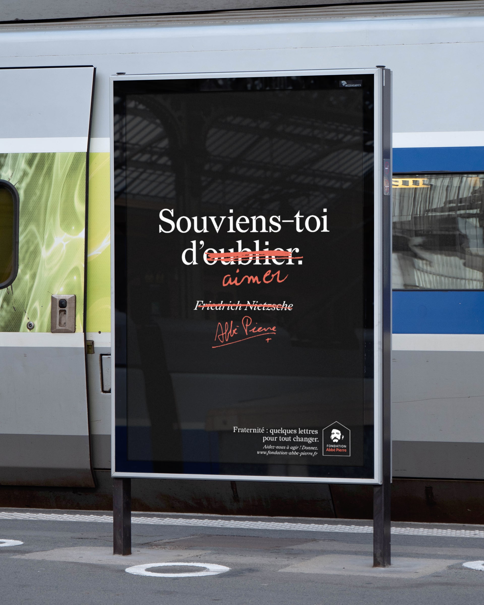 Fondation Abbé Pierre : advertising campaign © Pierre d'Alteroche